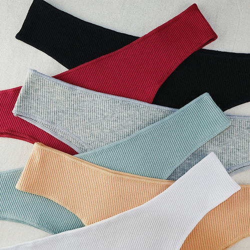 Mini High-Elastic Pure Cotton Women's Underwear Low-Waisted Brazilian Threaded Girl's Sexy T-String Panties Amazon