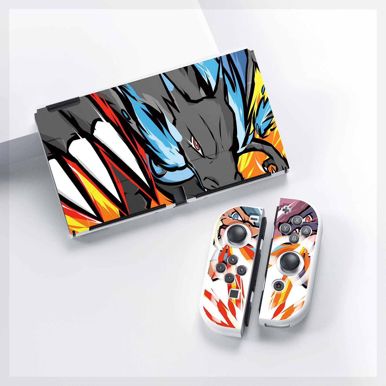 Monstruo naranja Nintendo switch oled cáscara suave tpu funda protectora de silicona dividida ns2 Pokémon