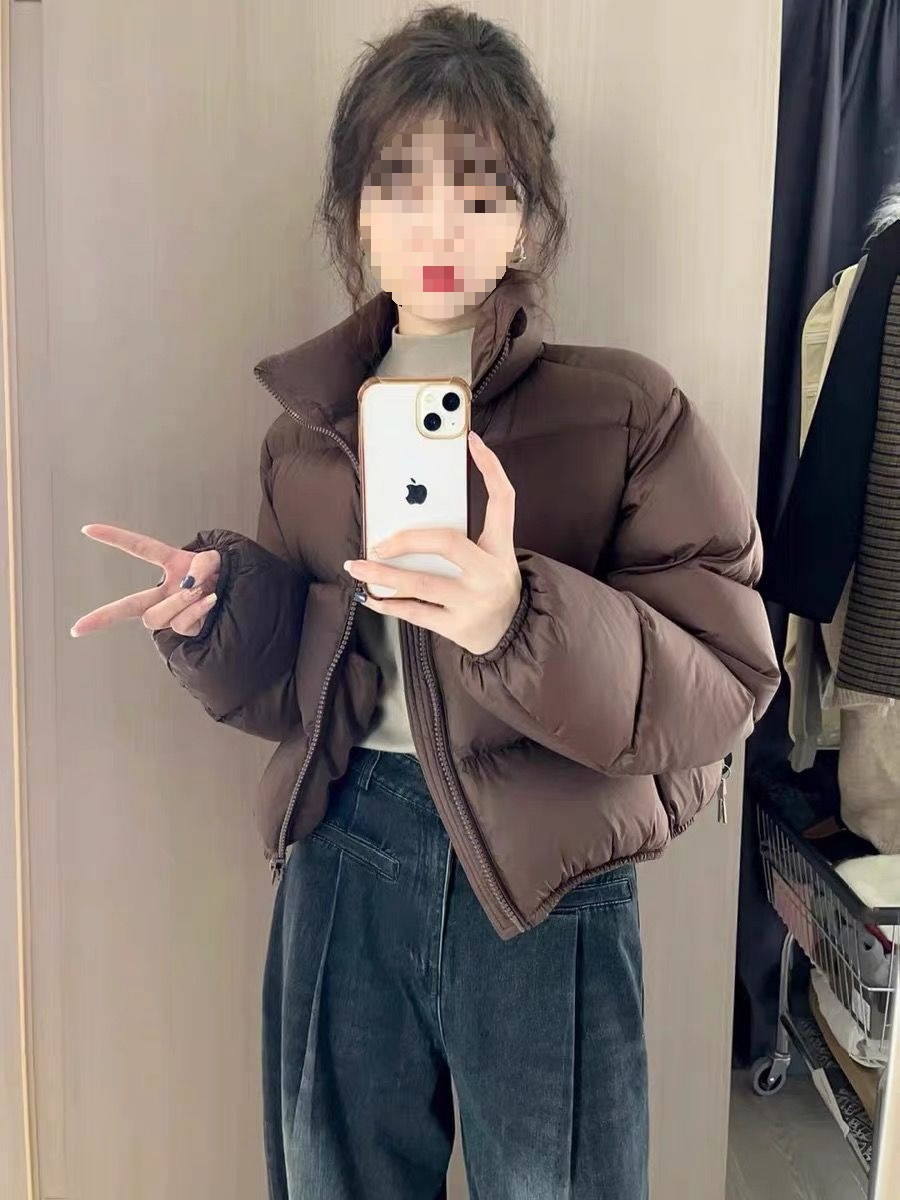 Down Jacket For Petite Women High-waisted Thickened Style_voghion.com
