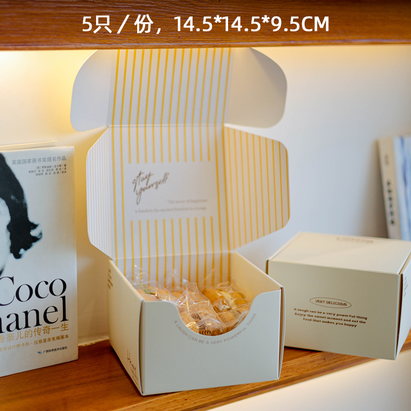 Caja Beige gruesa 5 piezas