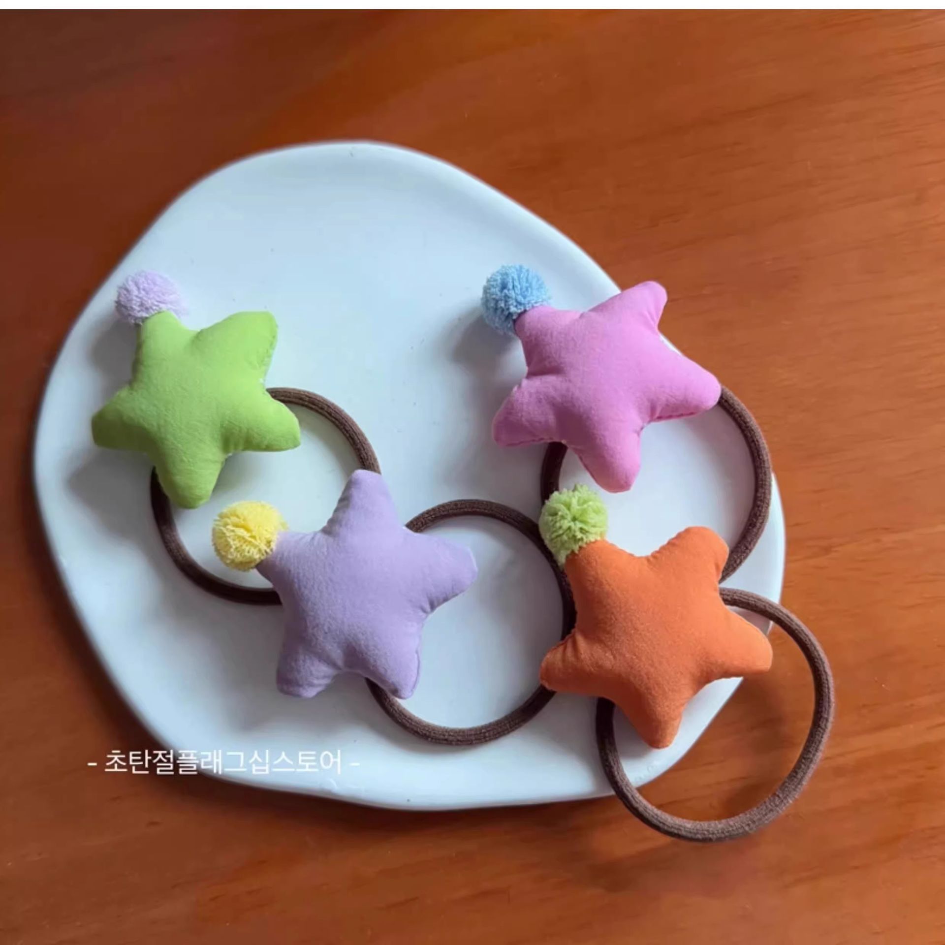 2025 Cute Super Cute Baby Star Hair Band Rubber Band Children's Hair Rope Little Girls Do Not Hurt Hair Girls Headband Headwear