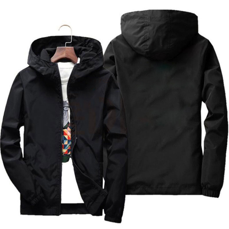 Hooded jacket men's coat 2023 new spring and autumn Korean casual plus size hooded jacket men's coat tide
