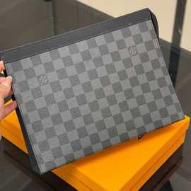 2025新款女士手拿包真皮牛皮经典批发拉链大手包男士包信封手拿包