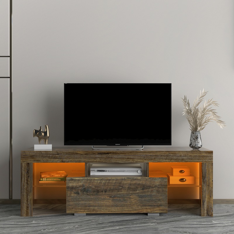 Pequeño apartamento sala de estar dormitorio simple TV gabinete casa piso bajo armario multi-color TV gabinete
