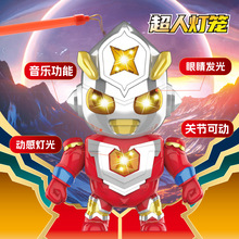 百变超人新年手提卡通灯笼儿童灯光音乐玩具元宵节中秋节花灯批发