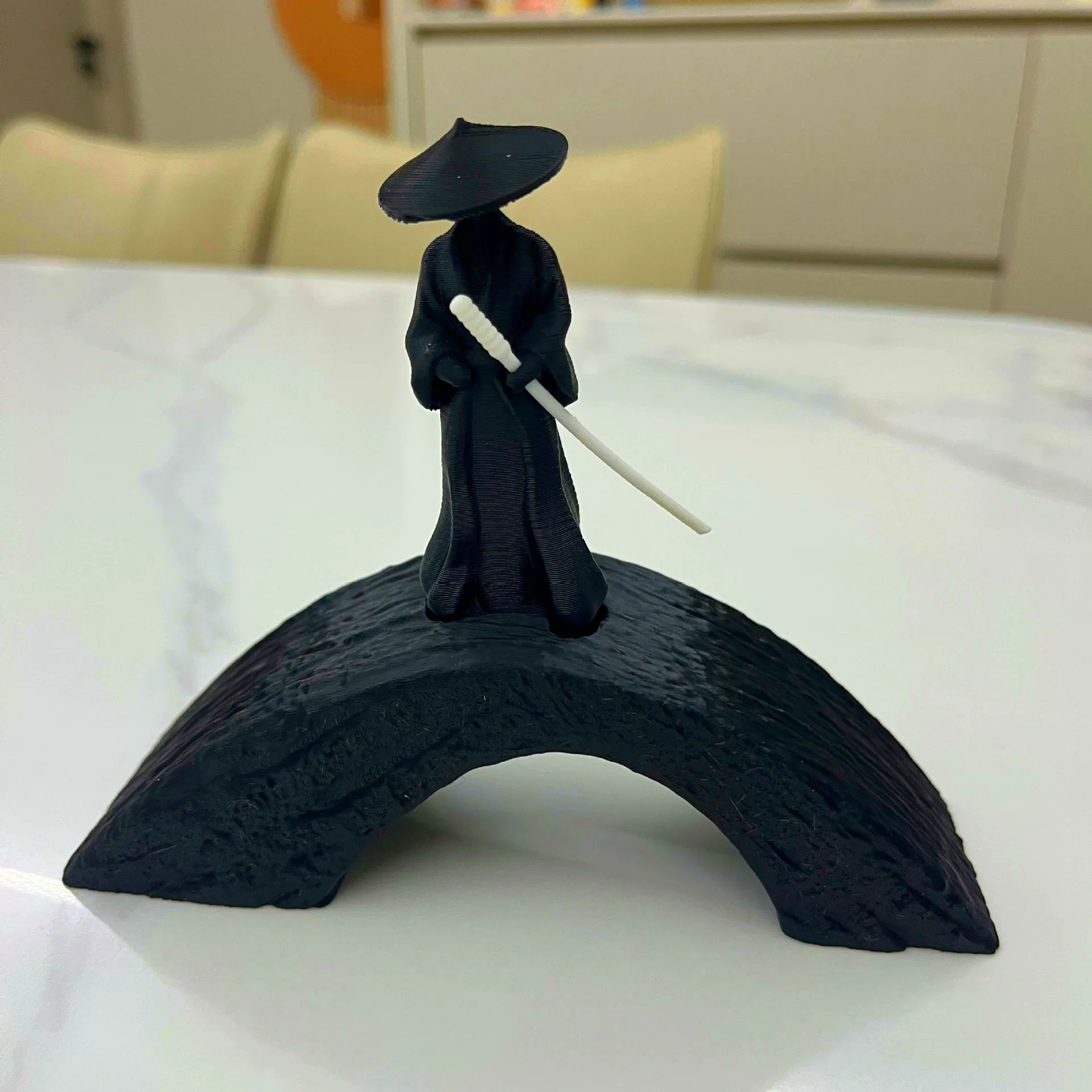 Уникальное креативное 3D-печатное изделие, изящная фигурка для домашнего декора «Самурайский мост»