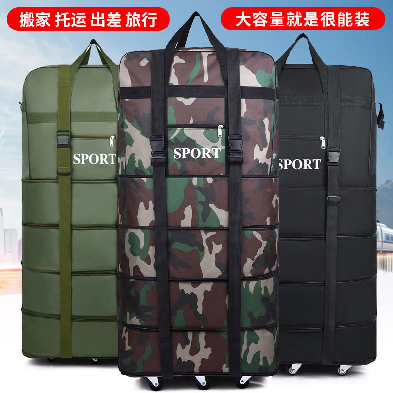 Folding Waterproof 158 Aviation Checked Bag Oxford Cloth Large Capacity Luggage Bag Wheeled Suitcase Moving Suitcase Folding Waterproof 158 Aviation Checked Bag Oxford Cloth Large Capacity Luggage Bag Wheeled Suitcase Moving Suitcase