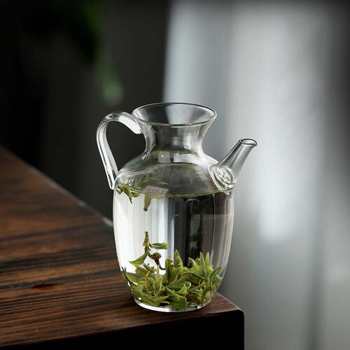 Imitation Song Dynasty glass pot Song tea pot special tea set for making green tea, one person small teapot holding pot household tea infuser tea cup