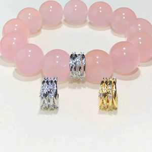 14K Gold-Filled Color-Preserving Crystal DIY Accessories Twisted Wrap Spacer Beads Bracelet Necklace Beaded Accessories