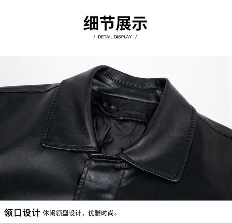 ジャケット・アウター fur docking lamb leather down jacket fur docking lamb leather down jacket