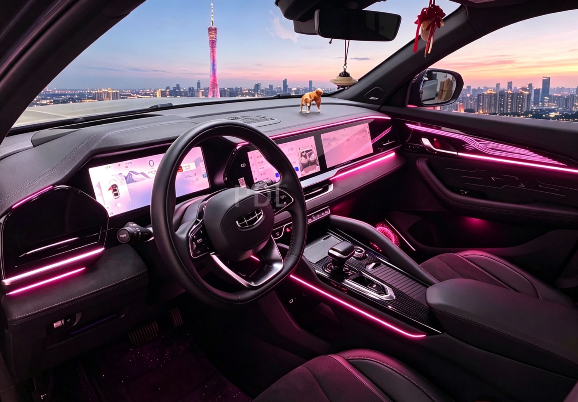 Geely ambient lighting: Xingrui, Xingyue L, Emgrand, Binyue, Boyue L, Binyue COOL, Borui, Haoyue L, Jiaji, ICON