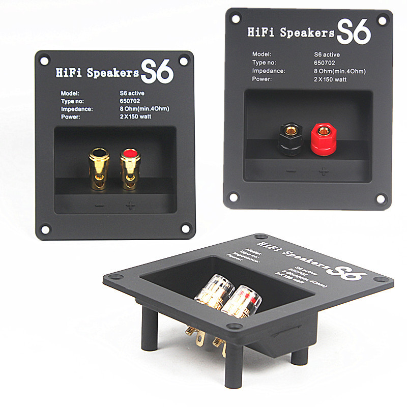 A variety of new Speaker two-position junction box binding post HiFi audio ABS material junction box banana head sealing pad