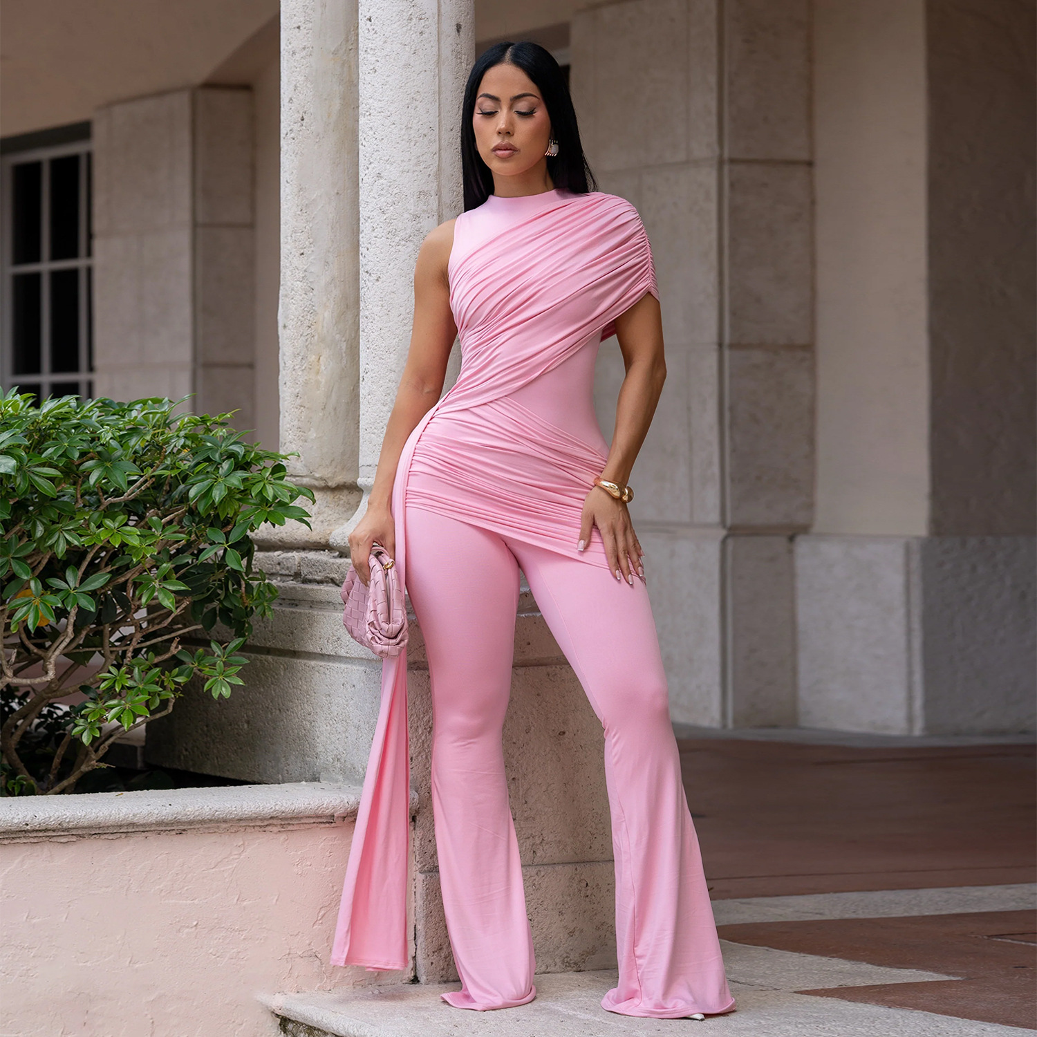 C7700 Aliexpress transfronterizo Amazon Europa y América de moda femenina temperamento elegante paquete de correa de correa de calzado delgado