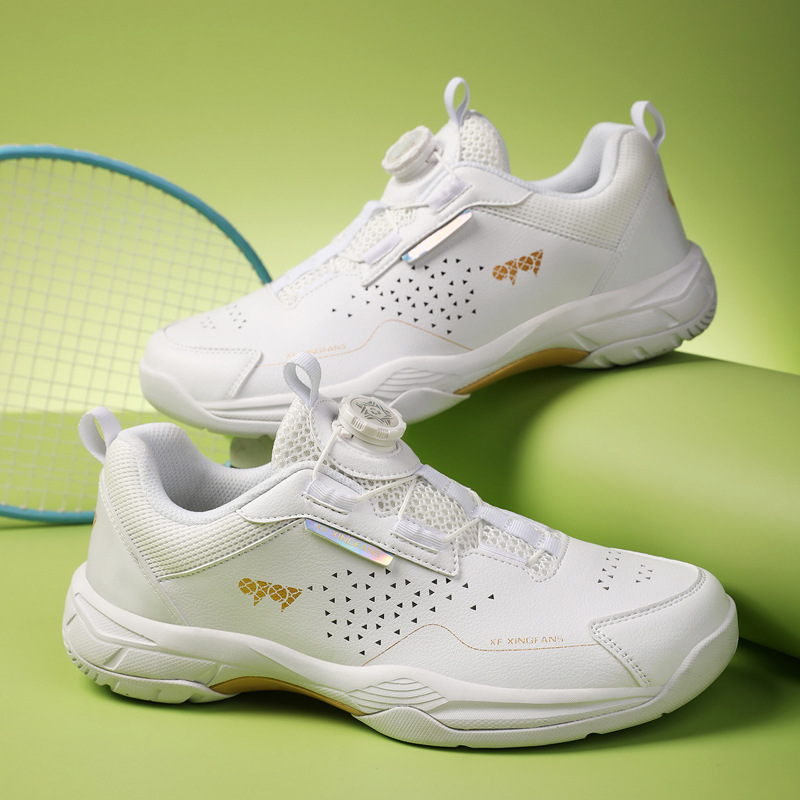 Nuevos zapatos transfronterizos de bádminton transpirables zapatos deportivos de entrenamiento profesional para hombres y mujeres zapatos de tenis de mesa