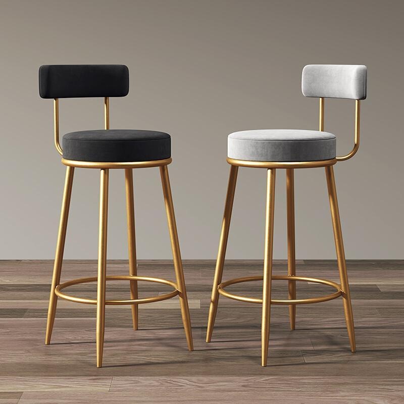 Nordic Retro Bar High Stool for Home Use, Simple and High-End Bar Chair with Backrest, Suitable for Milk Tea Shop Front Desk Bar Counter Nordic Retro Bar High Stool for Home Use, Simple and High-End Bar Chair with Backrest, Suitable for Milk Tea Shop Front Desk Bar Counter