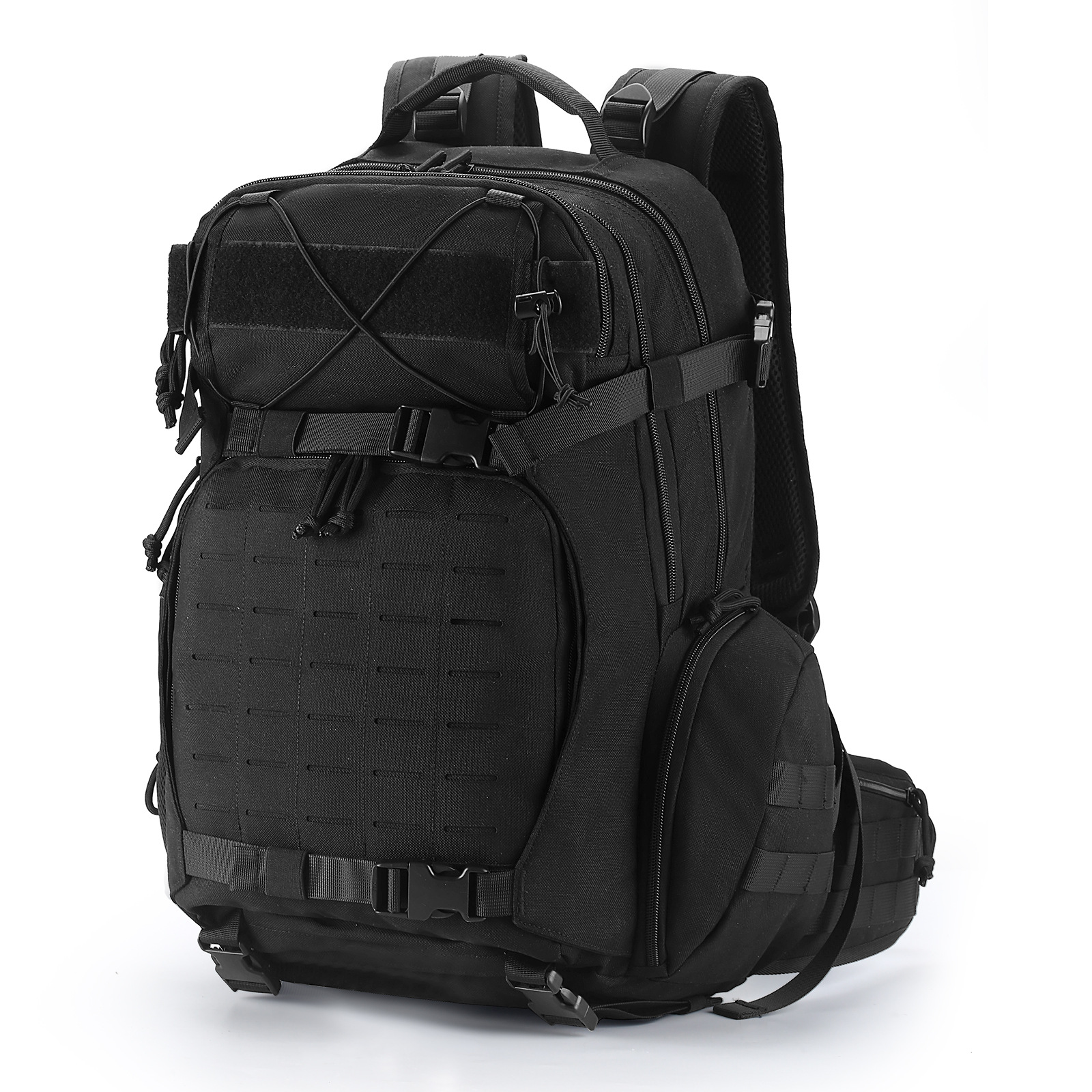 Cross-border large capacity outdoor hiking and camping backpack, tactical camouflage mountaineering backpack, multi-functional waterproof travel bag