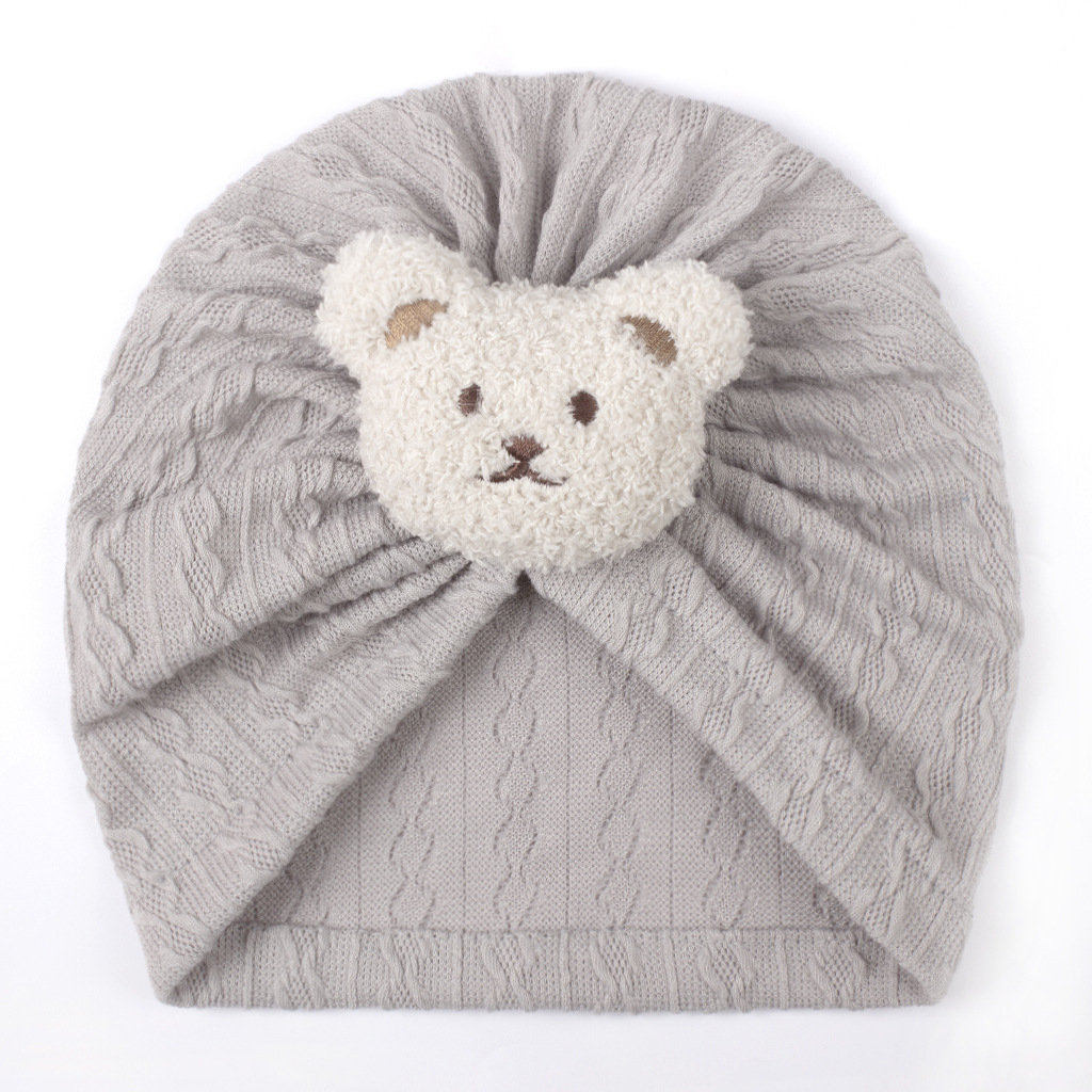 Basic, Simple Style Style Baby Girl'S Baby Boy'S Basic Simple Style Bear Baby Hat