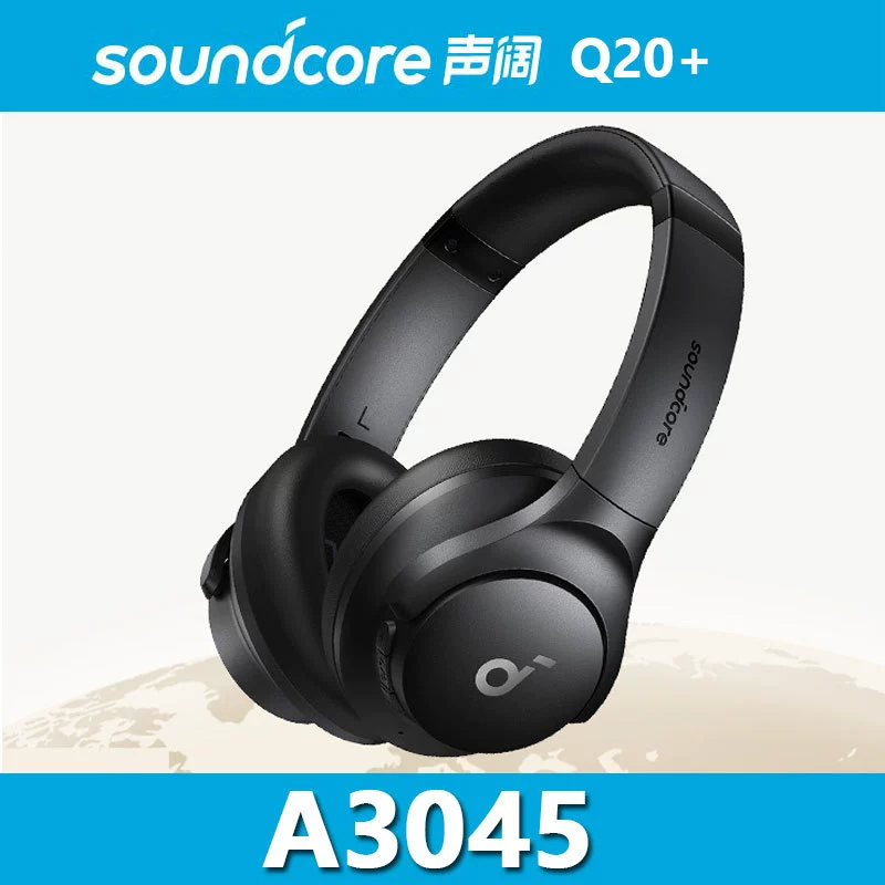 Q20+ head-mounted wireless Bluetooth headset active noise reduction gaming e-sports ultra-long standby A3045 - Перевод: Шеньку Q20+ беспроводная наушница гарнитура с активным шумоподавлением для игр э-спортов, ультрадлительный режим ожидания A3045