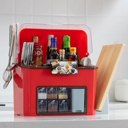 多功能调料盒组合套装厨房用品置物架刀架砧板调味品储物盒收纳架