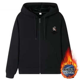 潮流青年男士开衫卫衣外套连帽修身保暖休闲运动外套拉链衫上衣潮