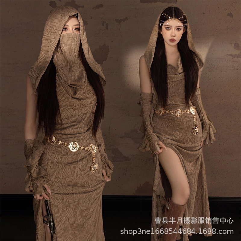 The new studio exotic western princess waste soil desert travel temperament Dunhuang net red with style travel photo costume