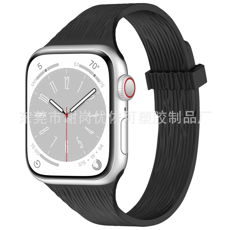 现货适用Apple Watch表带批发水木纹小蛮腰全系通用苹果磁吸表带|undefined