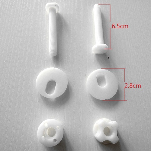 K9HX wholesale old-fashioned toilet cover screws toilet cover accessories rectangular bottom lock bottom fixing nut plastic