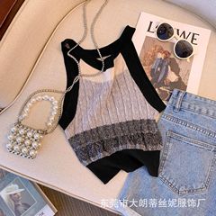 復古條紋修身顯瘦外穿內搭打底衫短款辣妹性感上衣背心