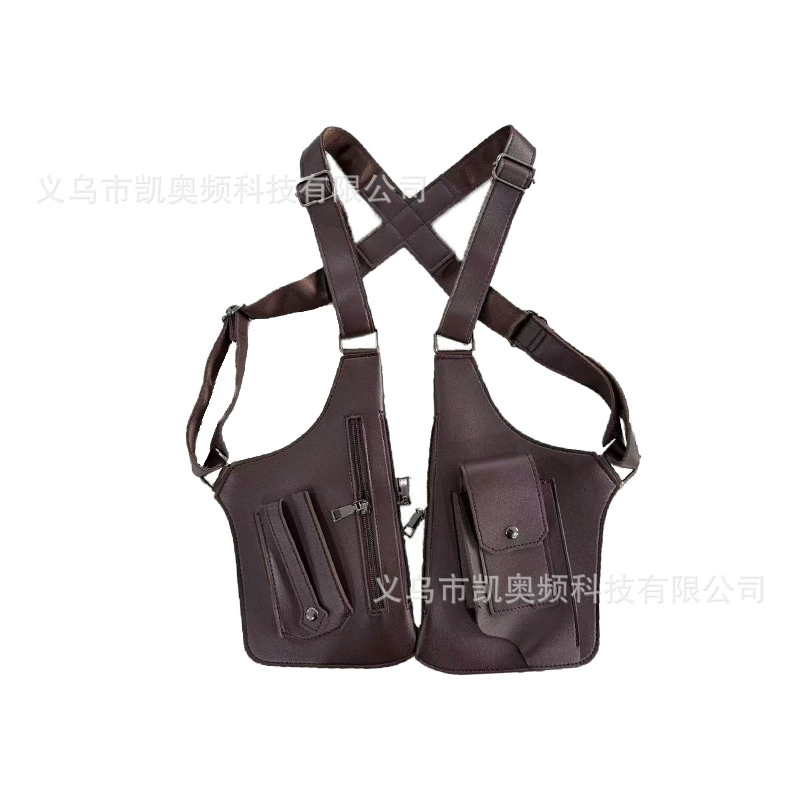 Vest, retro universal backpack, travel one-shoulder bag