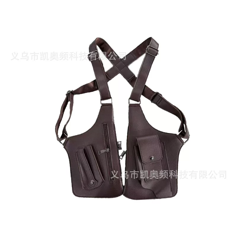 Vest, retro universal backpack, travel one-shoulder bag