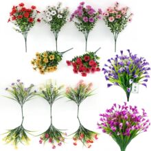 塑料马蹄莲仿真花紫罗兰仿真玉兰花户外家居婚礼装饰假花摆件批发