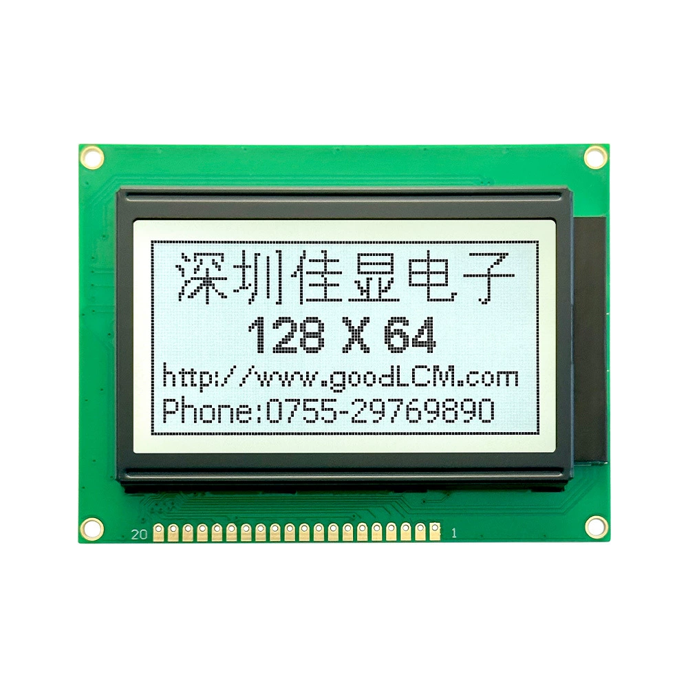Хит продаж 12864 LCD модуль FSTN белый фон черные символы высокая яркость подсветка LCD 128X64 точечная матрица дисплей