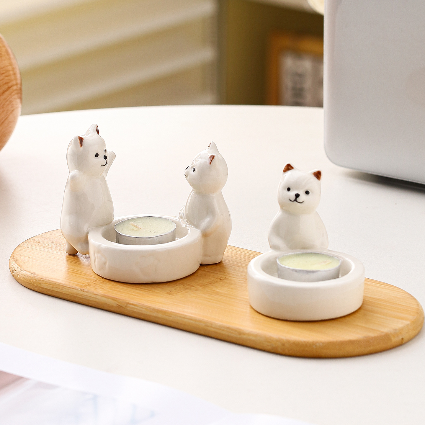 Cute Roasted Kitten Scented Candle Candle Holder Birthday Gift Niche Creative Atmosphere Desktop Decoration Ornaments
