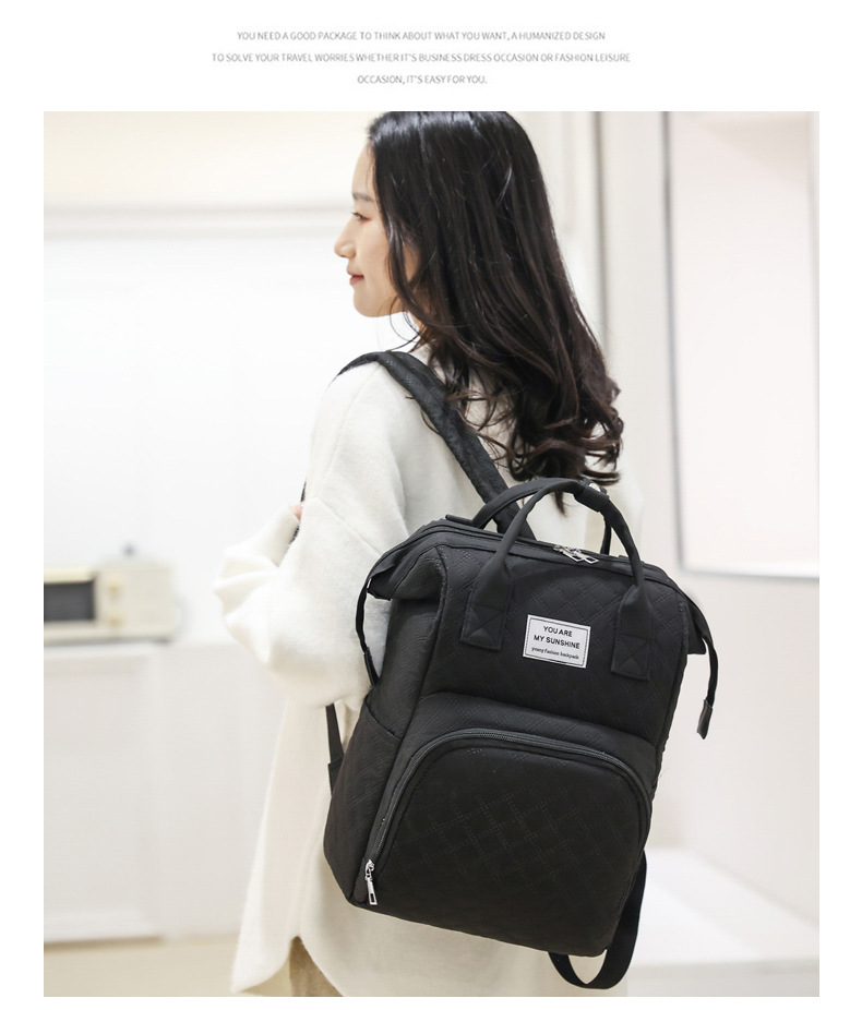 Fashionable Korean-style double-shoulder mommy bag, multi-functional maternity bag, large-capacity baby and maternal products storage bag, milk storage bag undefined