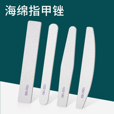 sponge Scrub Nail file Two-sided polish Sand bar Polishing File Glue nail polish clean Nail enhancement tool