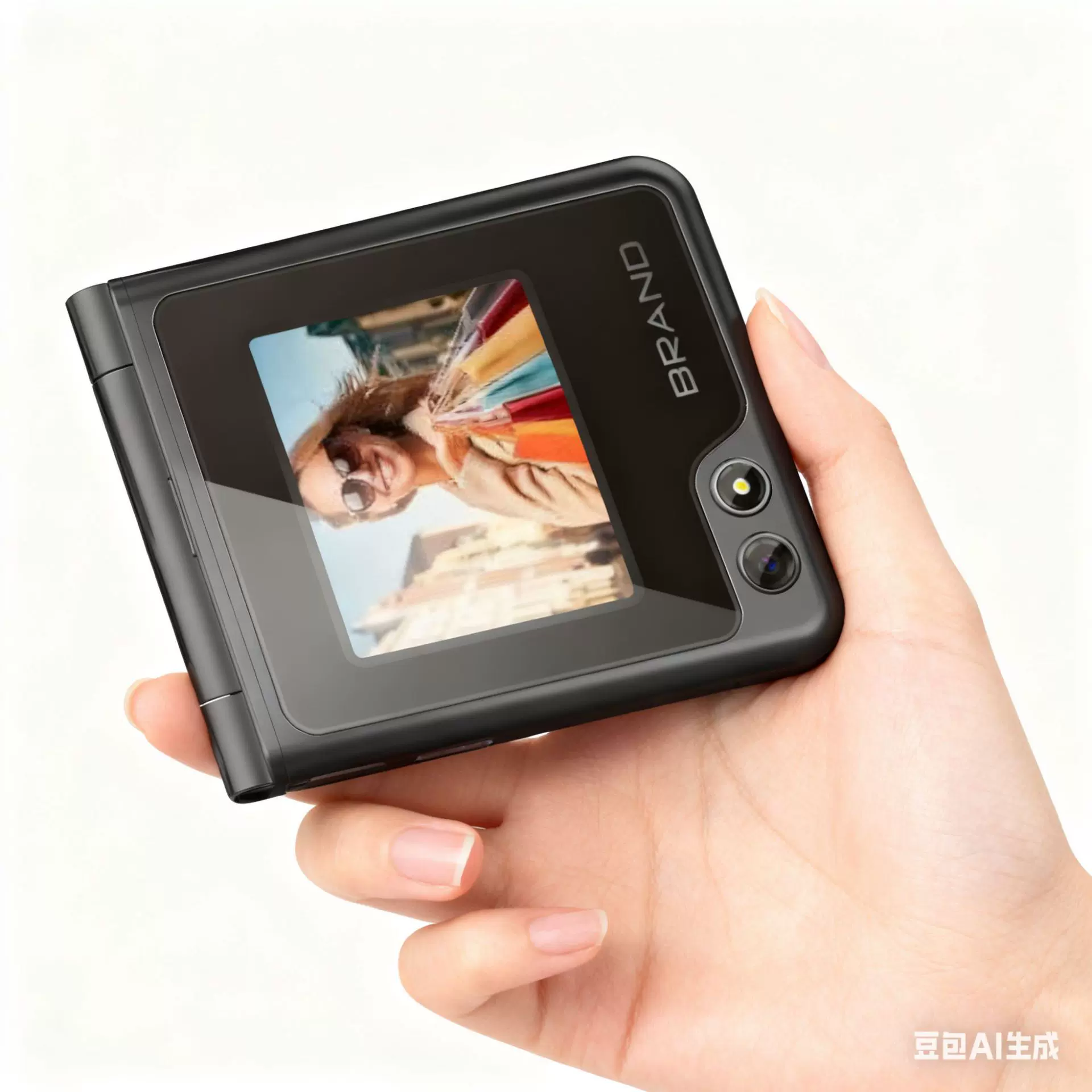 新款 时尚 小巧 定制功能手机 出口专供 2.0+1.77 双屏幕翻盖机