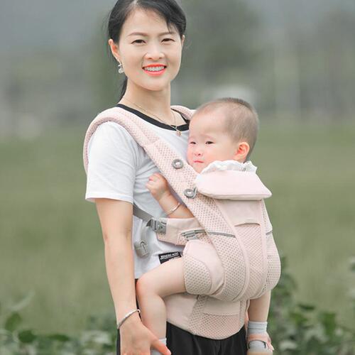 Aimama Breathable Style Upgraded Baby Carrier, Four-in-One Infant Sling, Baby Waist Sling, Baby Hug Magic