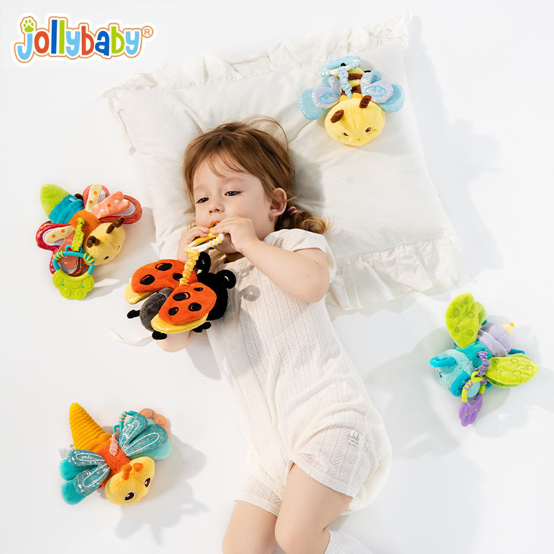 Jollybaby Insectos Fly Baby Calming Muñeca Baby Carriage Colgante Cama de juguetes de peluche 0 - 1