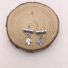 ͨ��S925����������ڹܴ���ҶС��׹ DIY�ֹ�������Ʒ�������