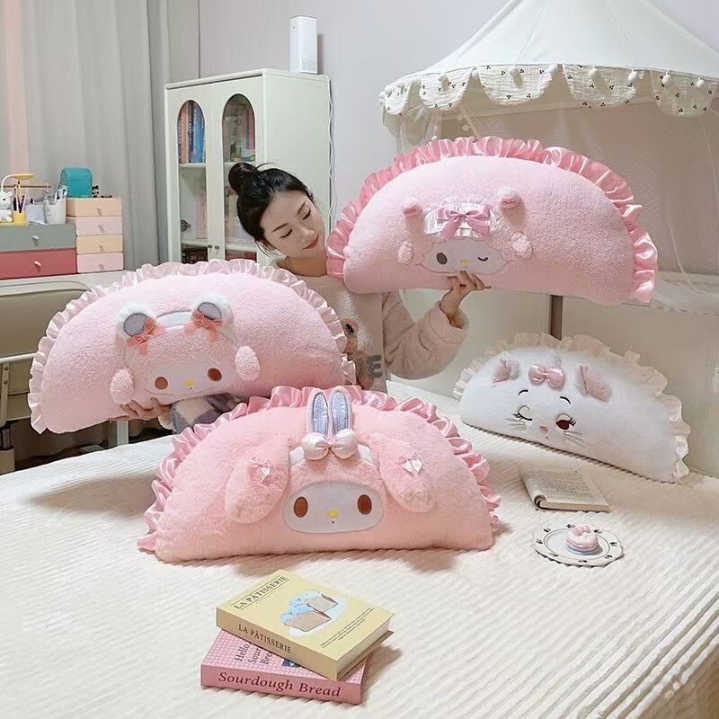 New cute My Melody rabbit plush toy pillow, comfortable pillow for students' lunchtime rest, gift for girls