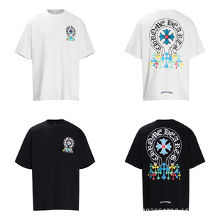24�羳���_����_�� Chrome Hearts ��ɫʮ�ּ�ӡ������T����Ů��