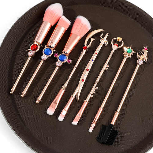 Midi Fox Three Generations 8 Sailor Moon Makeup Brushes Shui Bingyue Eyeshadow Brush Set Makeup Tools