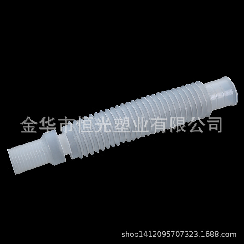 厂家供应 透明排水管 连接管 多功能连接管可伸缩PP管