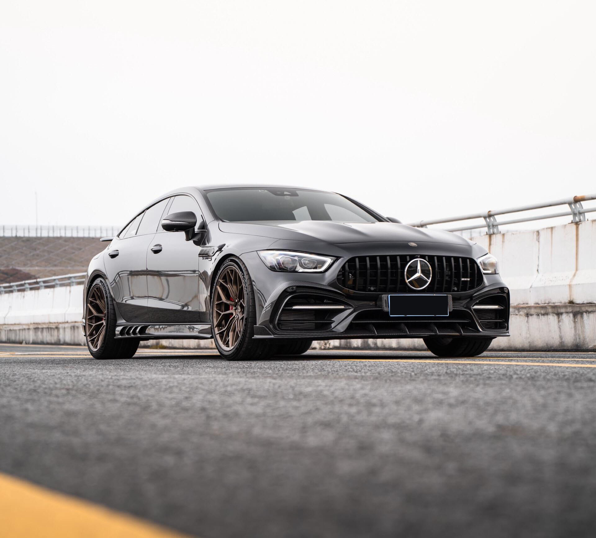 Tc Style Modified Body Kit for Mercedes Amg Gt50 Gt53 Gt63S Upgraded Shark Kit Dry Carbon
