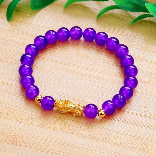 Purple bracelet, 8mm
