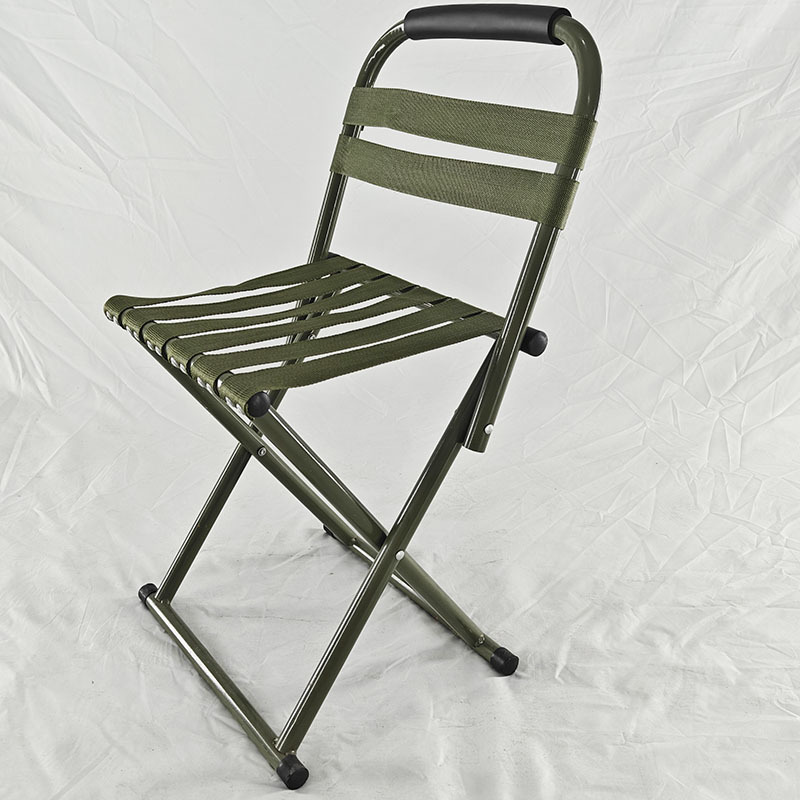 Outdoor Camping Folding Backrest Mazar Durable Outdoor Camping Barbecue Fishing Backrest Mazar Army Green Folding Chair