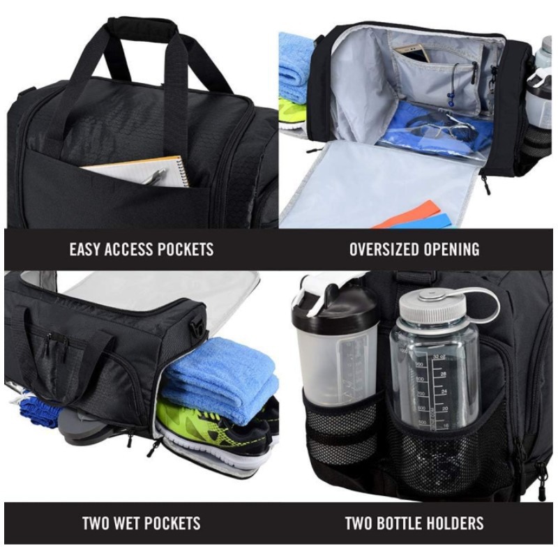 Spot bolsa de fitness de boca de rejilla múltiple bolsa de zapatos independiente capa de aislamiento bolsa de viaje de separación seca y húmeda bolsa de yoga bolsa de natación impermeable