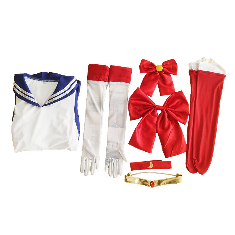 Luna de hielo de agua cos Sailor Moon cos Luna Hare 4 Generación marinero traje de Halloween niños jugar traje image 7