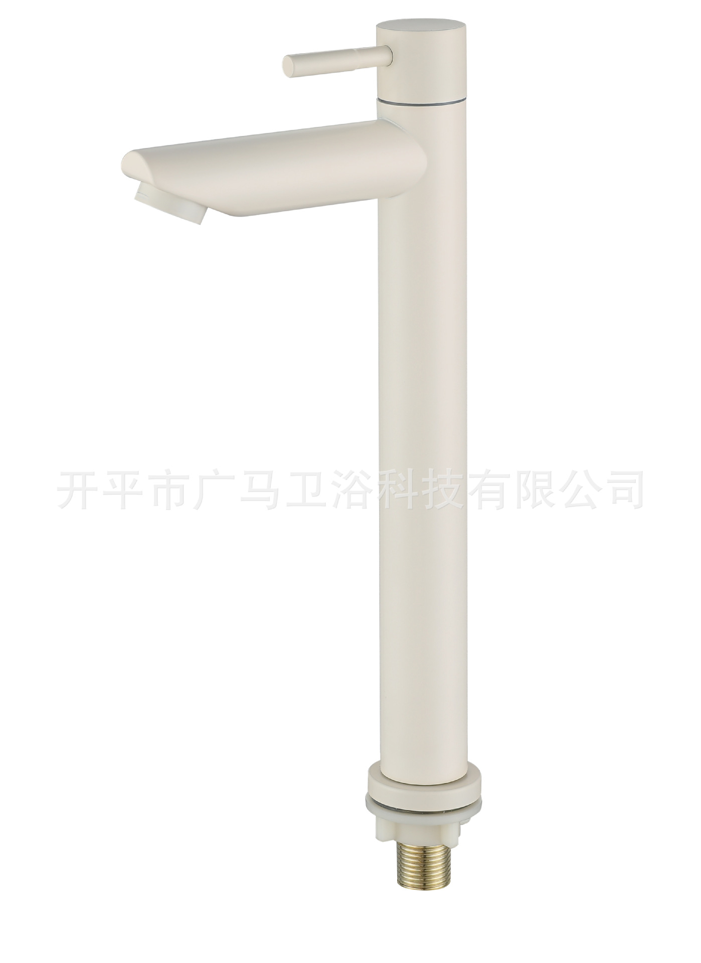 sus304 brushed gold single cold washbasin faucet, stainless steel bathroom countertop faucet, 4-inch interface pvd art undefined
