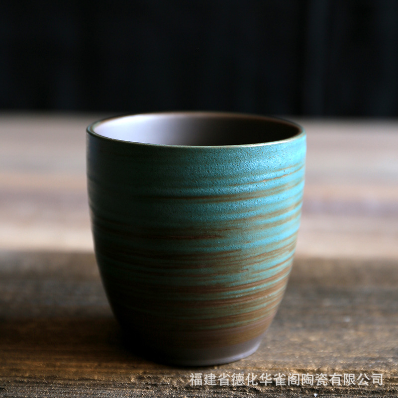 클리어 그린 작은 원형 컵